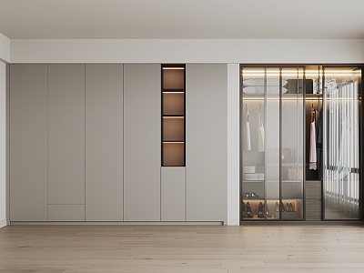 Light Luxury Simple Wardrobe model