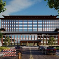 Chinese Office Building Multi-storey Office Building Building Office Building Public Building 3d model