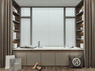 Modern Bay Window 3d model