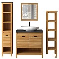 Wash basin bathroom furniture cabinet headphones 3d model