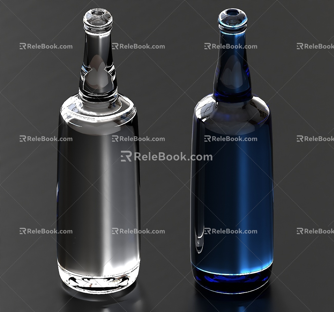 Glass Bottle Bottle Wine Bottle Storage Bottle Glass Jar Glassware Glass Bottle Wine Bottle Storage Bottle Glass Jar Glassware 3d model