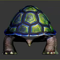 Turtle Cartoon Turtle Snapping Turtle Chickbill Turtle Reptile Cold Blooded Animal Reptile Class 3d model