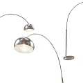 Modern Arched Metal Chandelier With Spherical Lampshade For Interior Design