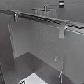 Modern Shower Sauna Design With Glass Enclosure And Rainfall Shower Head