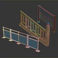 Staircase Railings And Guardrails Design With Wooden Metal And Glass Elements