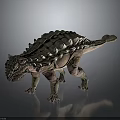 Realistic Armored Dinosaur 3D Model With Sharp Spikes And Detailed Skin Texture