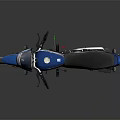 Blue Motorcycle With Black Seat And Sleek Shiny Modern Design