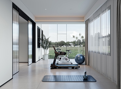 Modern Gym 3d model