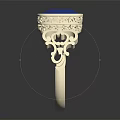 Elegant Gold Ring With Blue Sapphire Center Stone And Diamond Accents