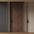 Modern Minimalist Entry Door Anti-theft Door Top Single Door Sub-mother Door Door Password Door 3d model