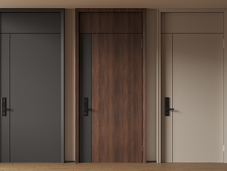 Modern Minimalist Entry Door Anti-theft Door Top Single Door Sub-mother Door Password Door 3d model