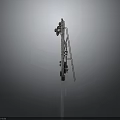 Industrial Style Home Furniture With Ladder Floor Lamp X Shaped Decorative Rack And Storage Box