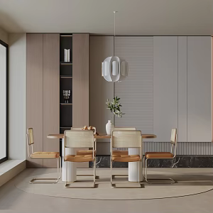 Modern table combination 3d model