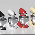 Colorful Stand Mixers As Modern Kitchen Appliances In Black White Red Beige