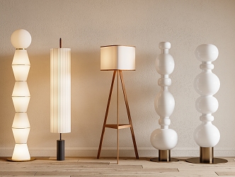 Floor Lamp Quiet Wind Floor Lamp Antique Floor Lamp Cream Wind Floor Lamp Art Floor Lamp 3d model