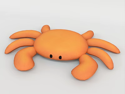 Modern crab plush toy 3d model Modern crab plush toy 3d model