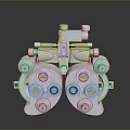 Ophthalmic Medical Equipment With Binocular Lenses And Adjustable Knobs For Clinical Use