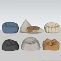 Various Styles And Colors Of Comfortable Bean Bag Chairs For Living Room