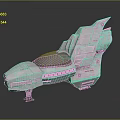 Futuristic 3D Rendered Spacecraft With Transparent Cockpit And Metallic Body