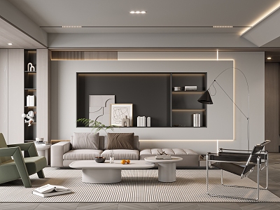 modern living room model