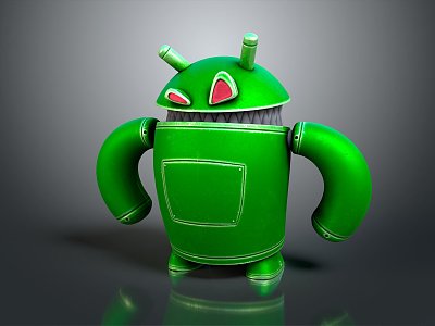 Robot android robot service robot waiter 3d model