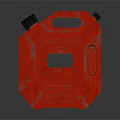 Red Plastic Fuel Storage Can With Black Caps And Sturdy Design For Liquid 3d model