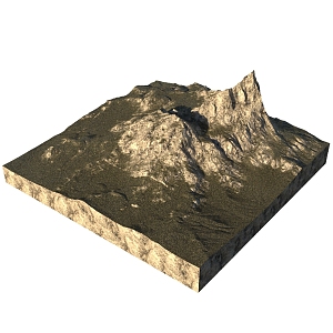 Mountain Peak Mountain Range Alpine 3d model