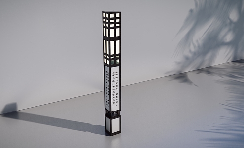 New Chinese Landscape Lamp 3d model