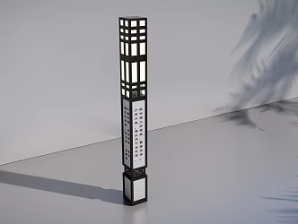 New Chinese Landscape Lamp 3d model