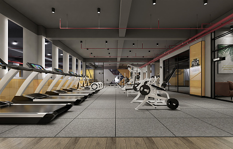 INDUSTRIAL LOFT GYM 3d model