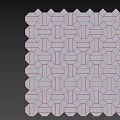 Geometric Pattern Tiles With Blue Black White Colors And Modern Marble Texture