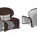 Modern single sofa 3d model