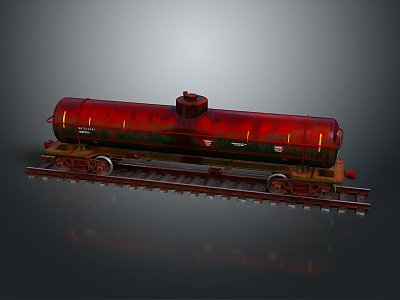 Modern oil tank oil tank truck 3d model