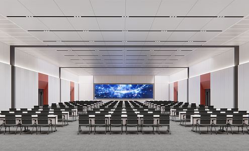 Modern Conference Hall Report Hall 3d model