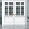 Modern door combination 3d model