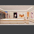 Elegant Laomiao Gold Jewelry Store With Golden Exterior And Glass Display Windows