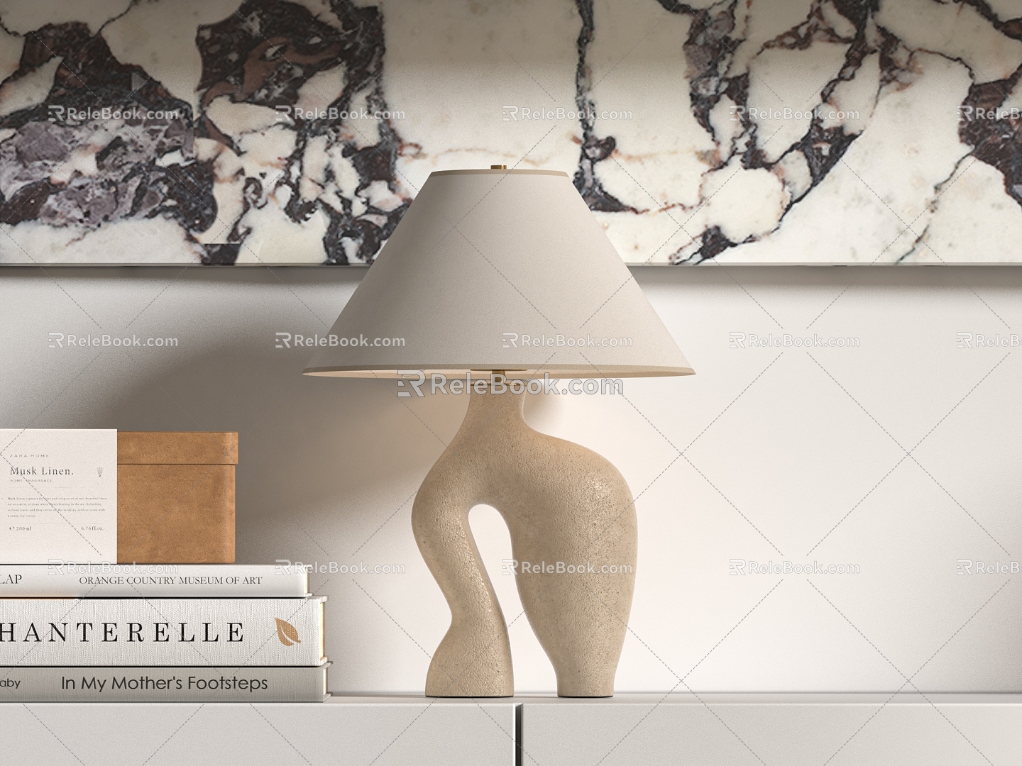 Modern table lamp 3d model