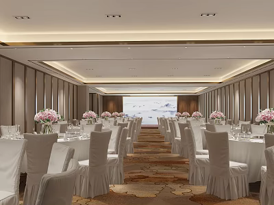 Modern Ballroom 2nd Floor Ballroom 3d model