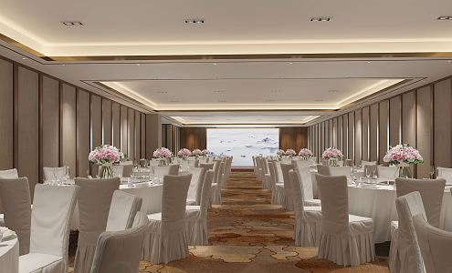 Modern Ballroom 2nd Floor Ballroom 3d model