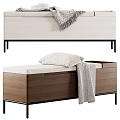 Modern Storage Benches In Light And Dark Styles With Cushions Pillows And Throws