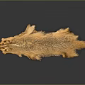 Soft Natural Animal Fur Decorative Rug For Home Living Room Decoration