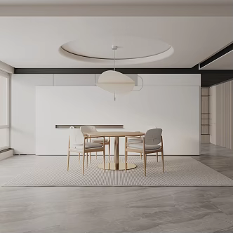 Modern table combination 3d model