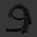Tactical Supportive Harness with Shoulder Straps Metal Buckles and Spring Mechanism Dark Green Fabric