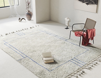 Modern Square Carpet 3d model