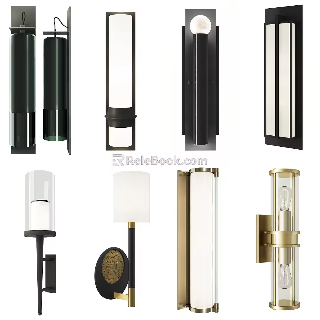 New Chinese Wall Lamp 3d model