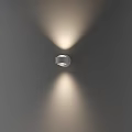 Modern Wall Lamps With Round Chrome Design And Reflective Surface For Interior Decor