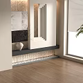 Minimalist porch partition 3d model