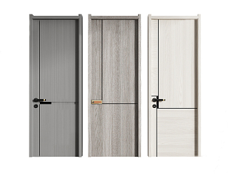 Modern swing door 3d model