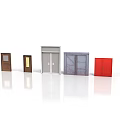 Different Colored Doors With Various Styles Including Single And Double Designs