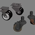 Different Types Of Casters With Swivel Wheels Brake And Metal Brackets
